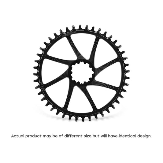 GARBARUK DM Road Chainring for SRAM 3-Bolt, Round - Black