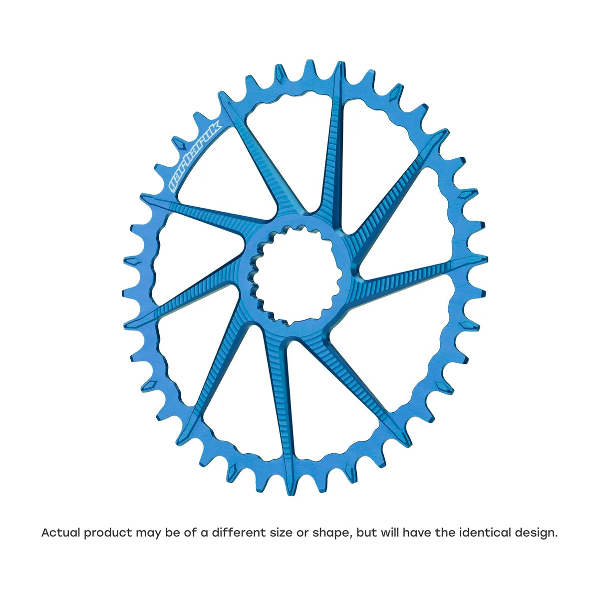 GARBARUK DM Road/Gravel Chainring for Garbaruk Crankset, Oval - Blue
