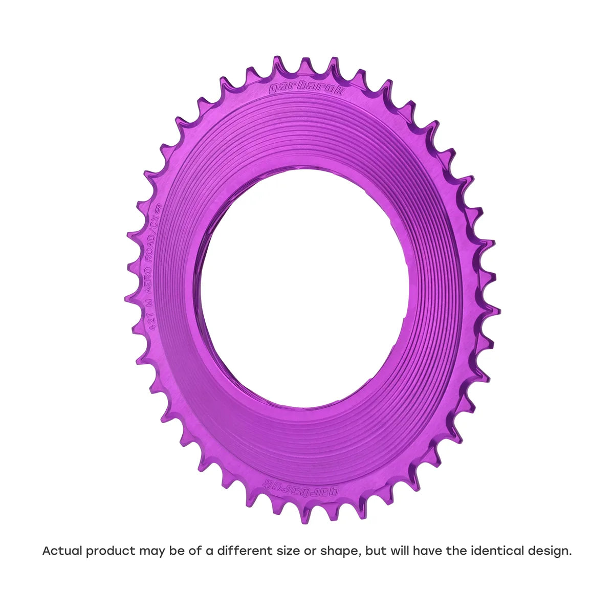 GARBARUK Road Thread Mount Chainring for SRAM RED XPLR AXS Power Meter, Oval - Violet
