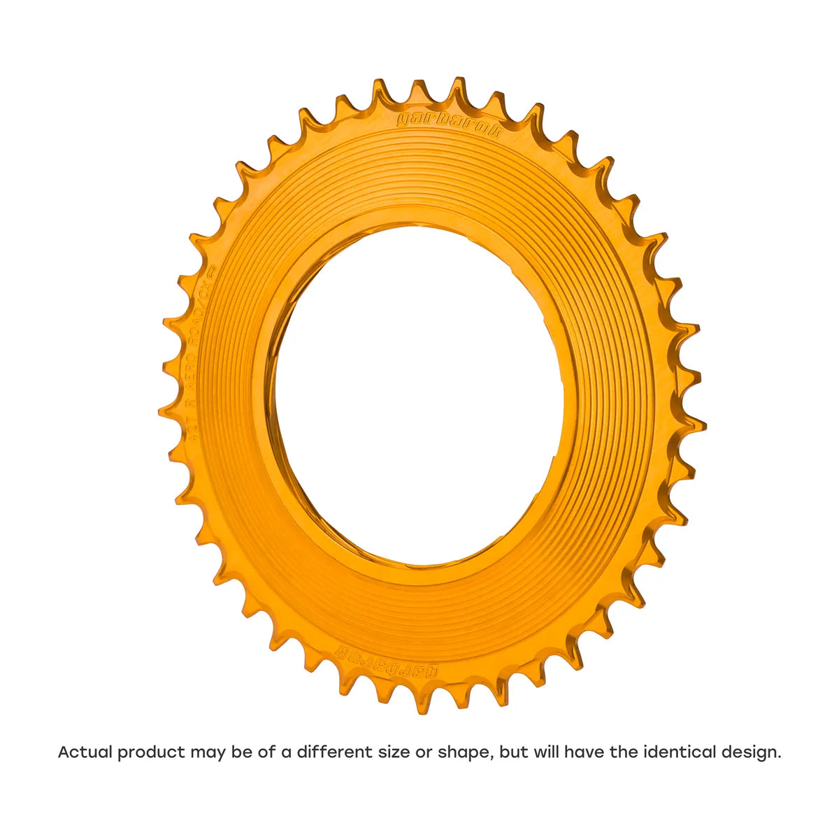 GARBARUK Road Thread Mount Chainring for SRAM RED XPLR AXS Power Meter, Round - Orange