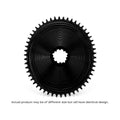 GARBARUK DM Road Aero Chainring for SRAM 3-Bolt, Oval - Black