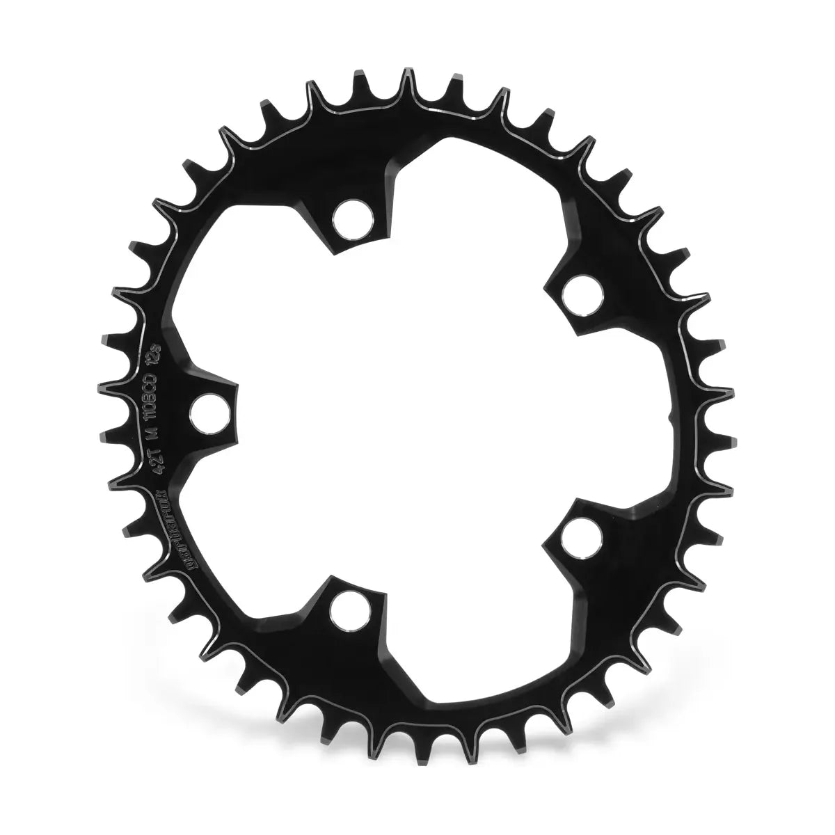 GARBARUK 110 BCD 5-Bolt Chainring, Oval - Black