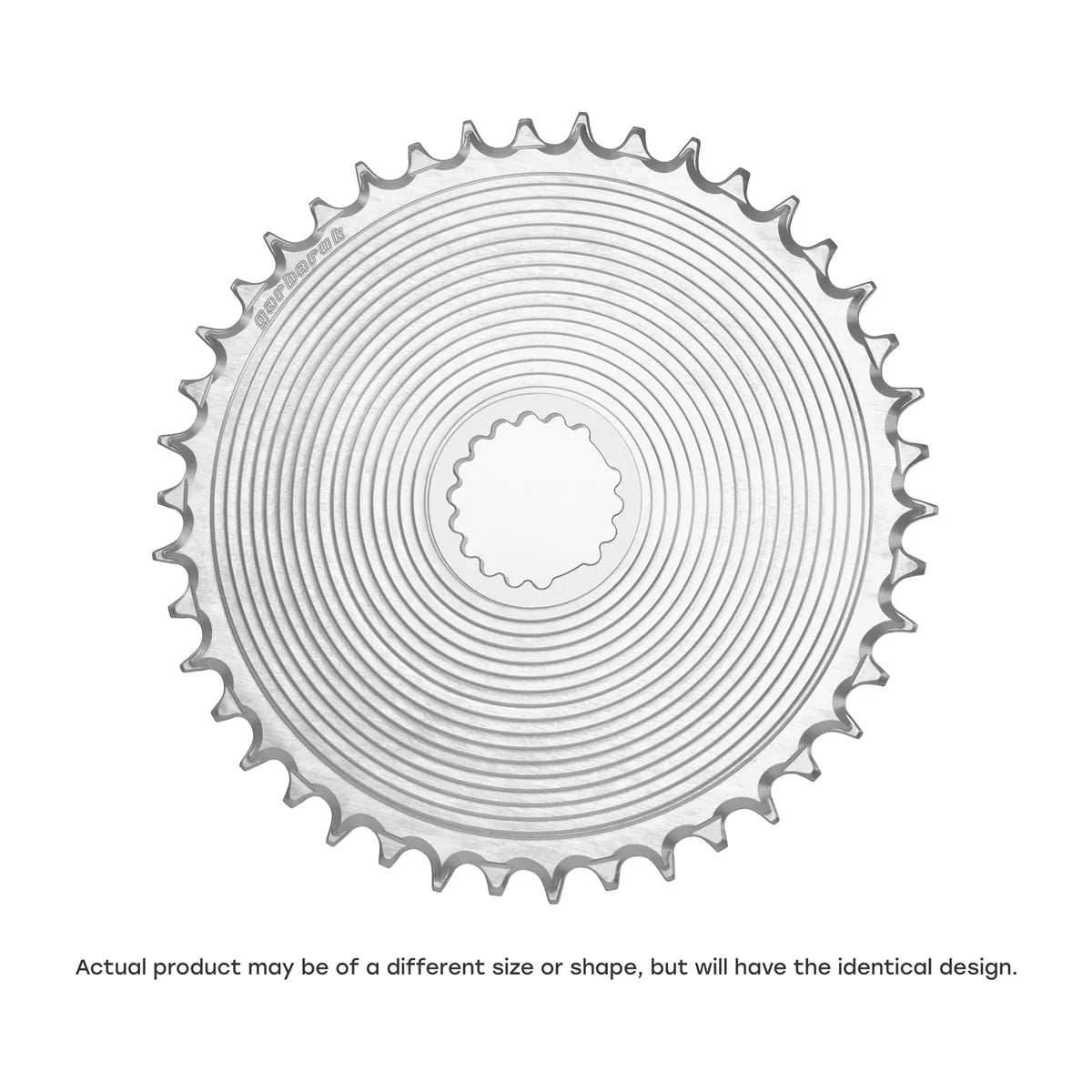 GARBARUK DM Aero Chainring for Garbaruk Crankset, Oval - Silver