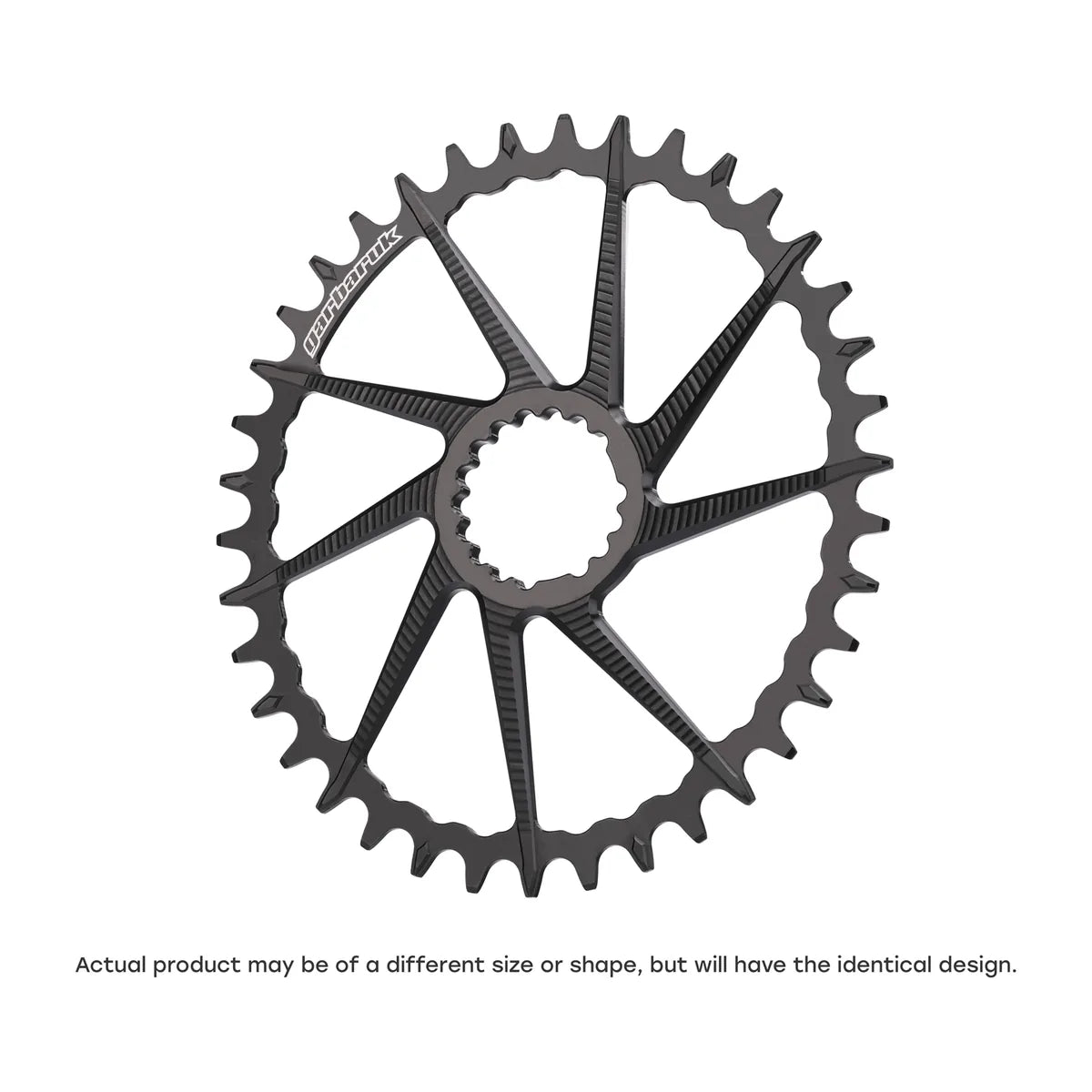 GARBARUK DM Road/Gravel Chainring for Garbaruk Crankset, Oval - Black