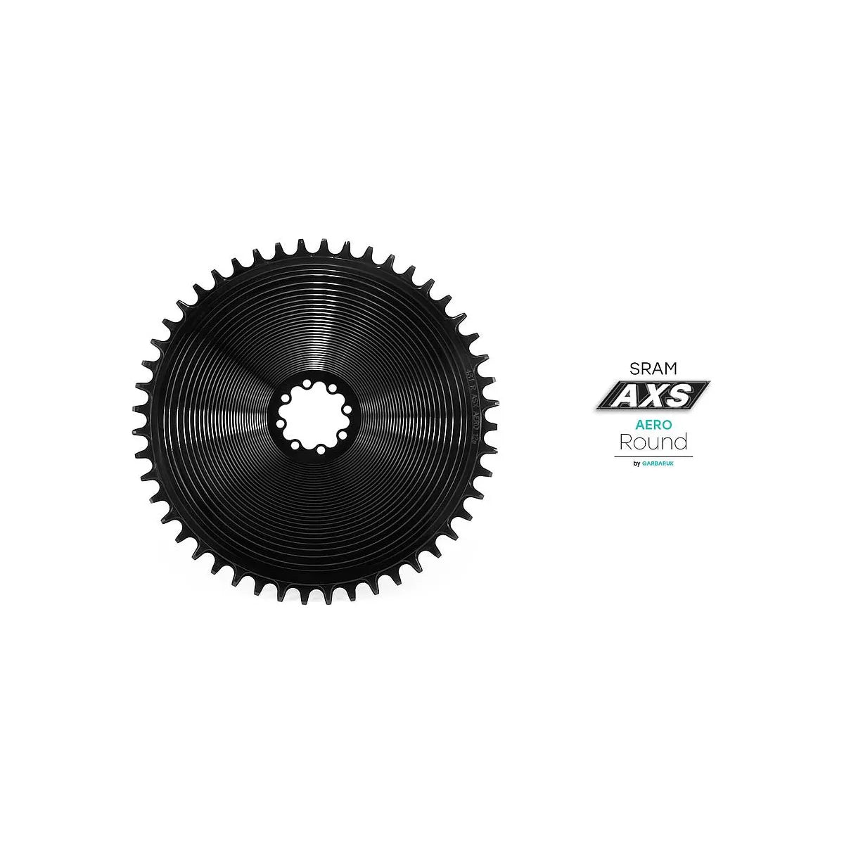 GARBARUK DM Road Aero Chainring for SRAM 8-Bolt, Oval - Black