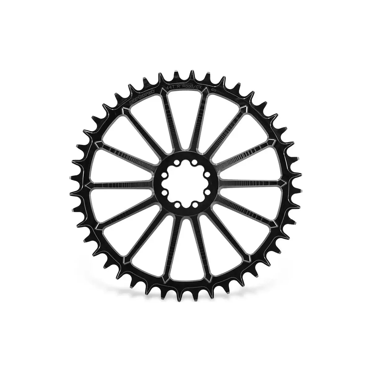 GARBARUK DM Road Chainring for SRAM 8-Bolt, Oval - Red