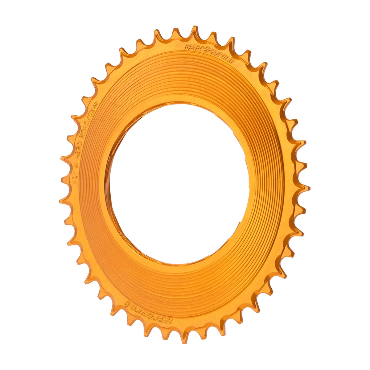 GARBARUK Road Thread Mount Chainring for SRAM RED XPLR AXS Power Meter, Oval - Orange