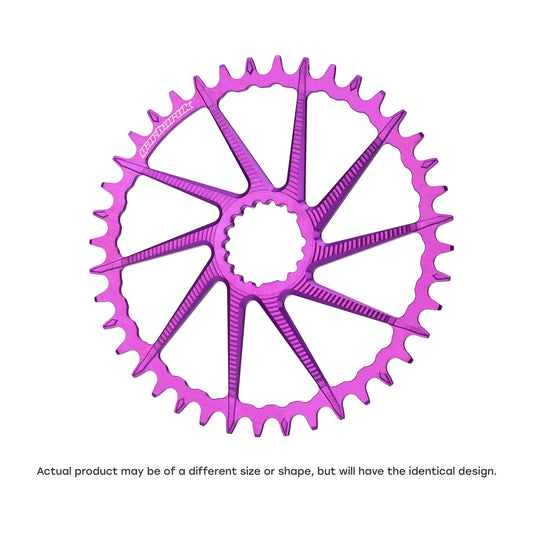 GARBARUK DM Road/Gravel Chainring for Garbaruk Crankset, Round - Violet