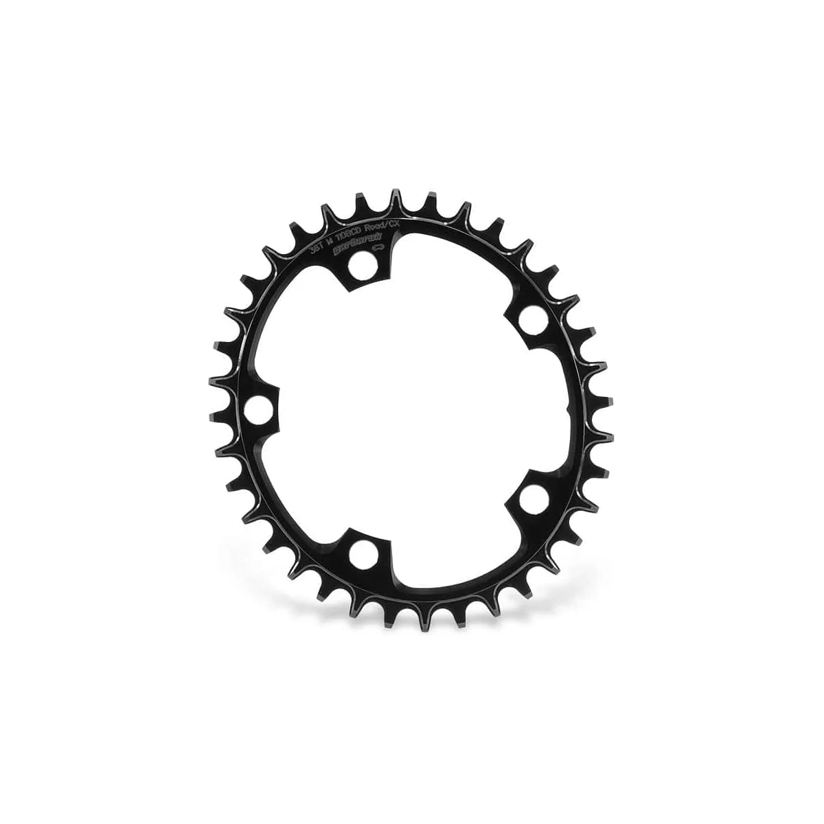 GARBARUK 110 BCD 5-Bolt Chainring, Oval - Black