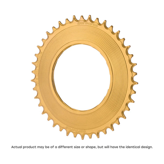 GARBARUK Road Thread Mount Chainring for SRAM RED XPLR AXS Power Meter, Round - Gold