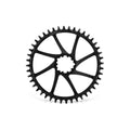 GARBARUK DM Road Chainring for SRAM 3-Bolt, Round - Black