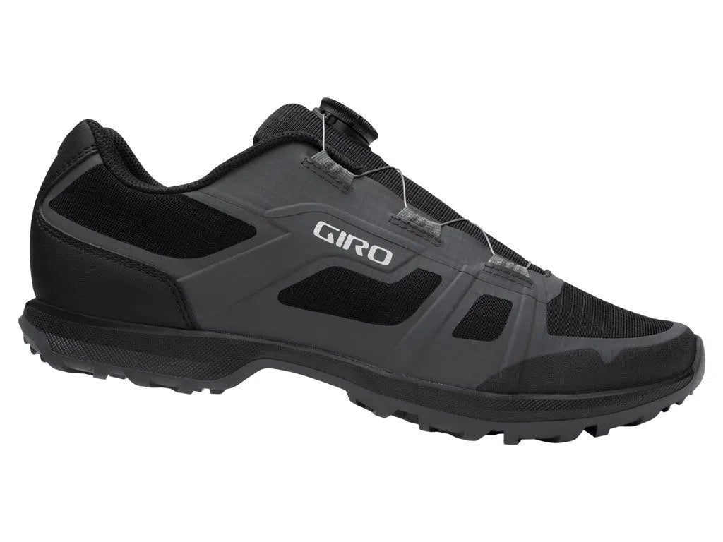 GIRO GAUGE BOA Cycling Shoes - Black/Grey-Gravel Cycling Shoes-768686426490