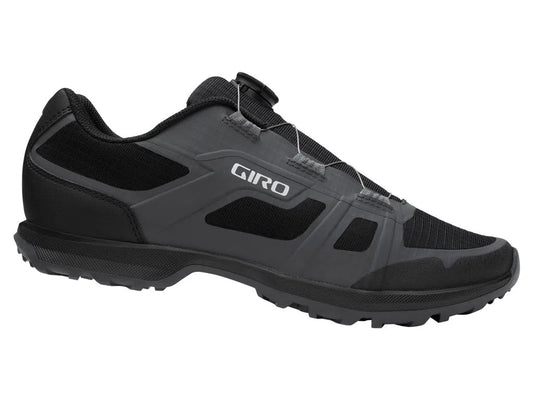 GIRO GAUGE BOA Cycling Shoes - Black/Grey-Gravel Cycling Shoes-768686426490