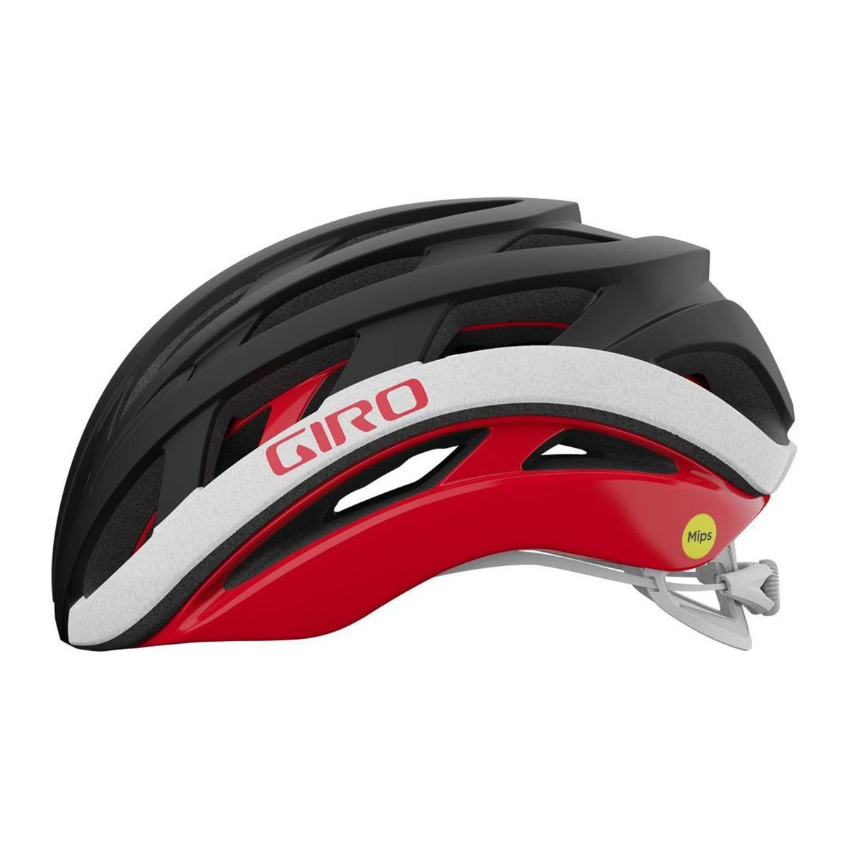 GIRO Capacete de Ciclismo Helios Spherical MIPS - Preto Mate/Vermelho