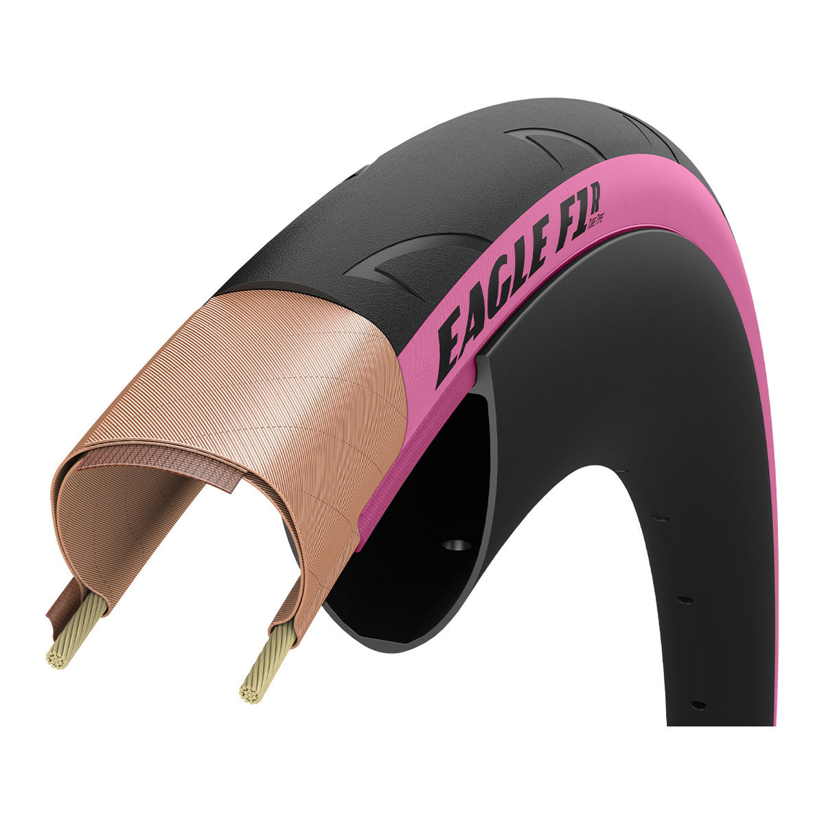 GOODYEAR Eagle F1 R Tube Type 16" Urban Tyre - Pink