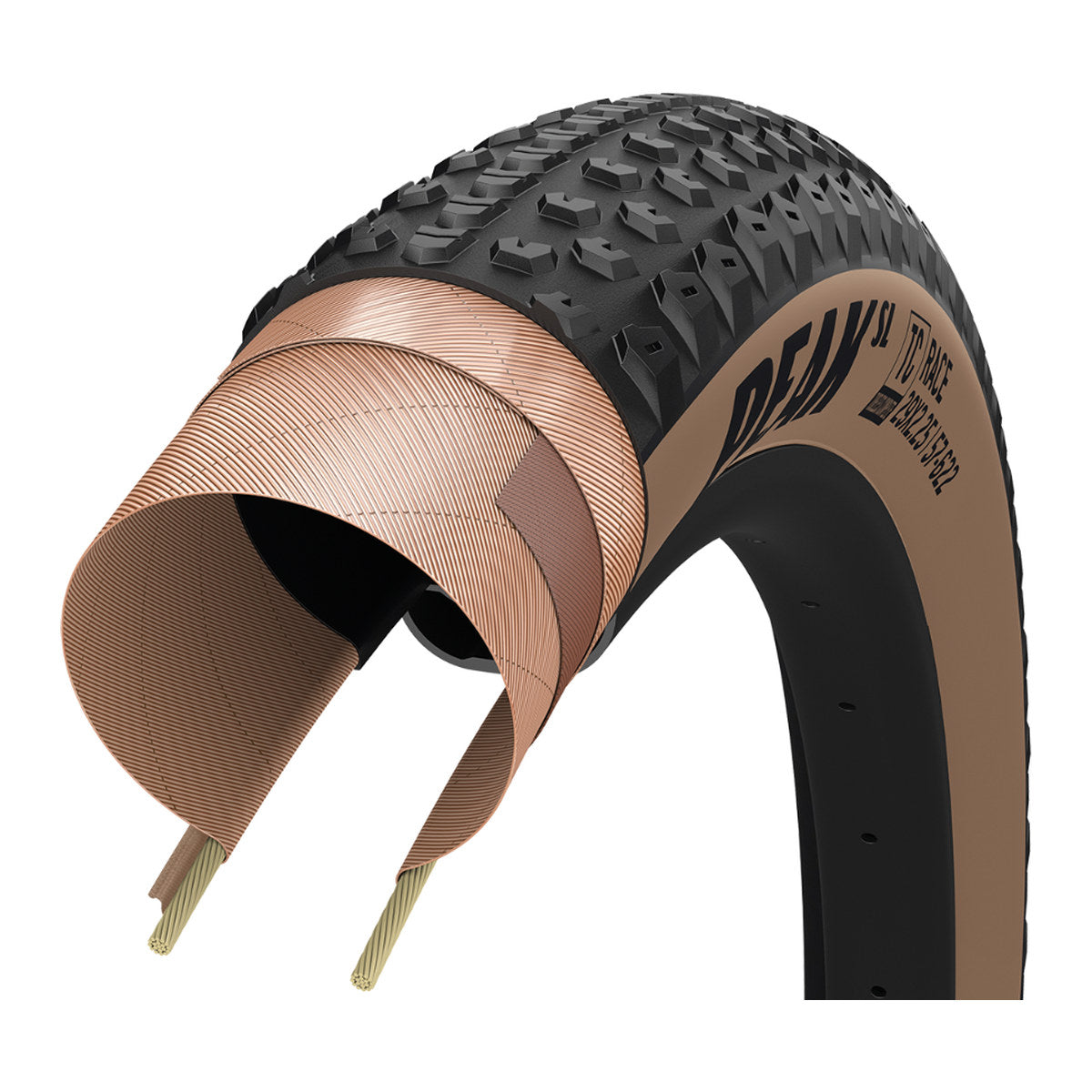 GOODYEAR Peak SL Race TLC MTB Tyre - Black/Tan