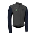 VELODROM RaceDay Thermal Maglia da ciclismo a manica lunga - Medium Grey/Navy Dual Sleeves