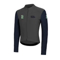 VELODROM RaceDay Thermal Maglia da ciclismo a manica lunga - Medium Grey/Navy Dual Sleeves