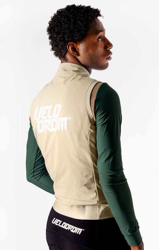 VELODROM RaceDay Light Gilet 3.0 - Beige/White