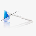 RIDE 100% Hypercraft Sunglasses - Bastille Pearl Blanc Glitter / Blue Mirror Photochromic Lens