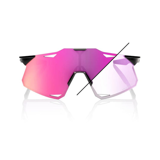 RIDE 100% Hypercraft Sunglasses - Gloss Negre / Purple Flash Mirror Photochromic Lens