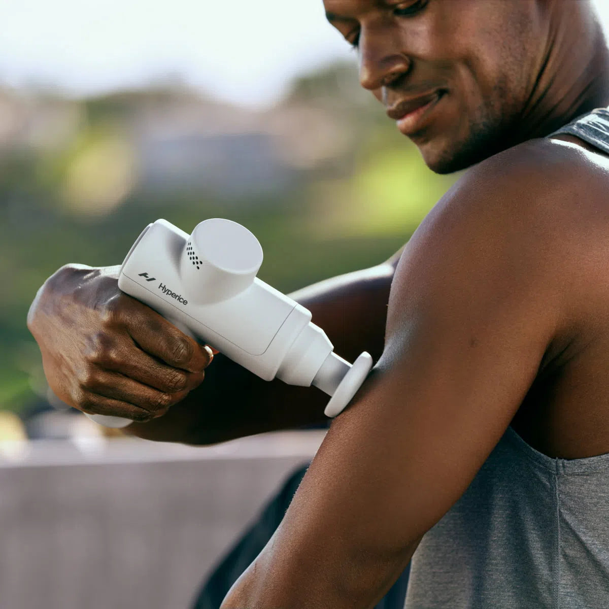 HYPERICE Hypervolt Go 2 Handheld Percussion - Grey-Massage-810050284677