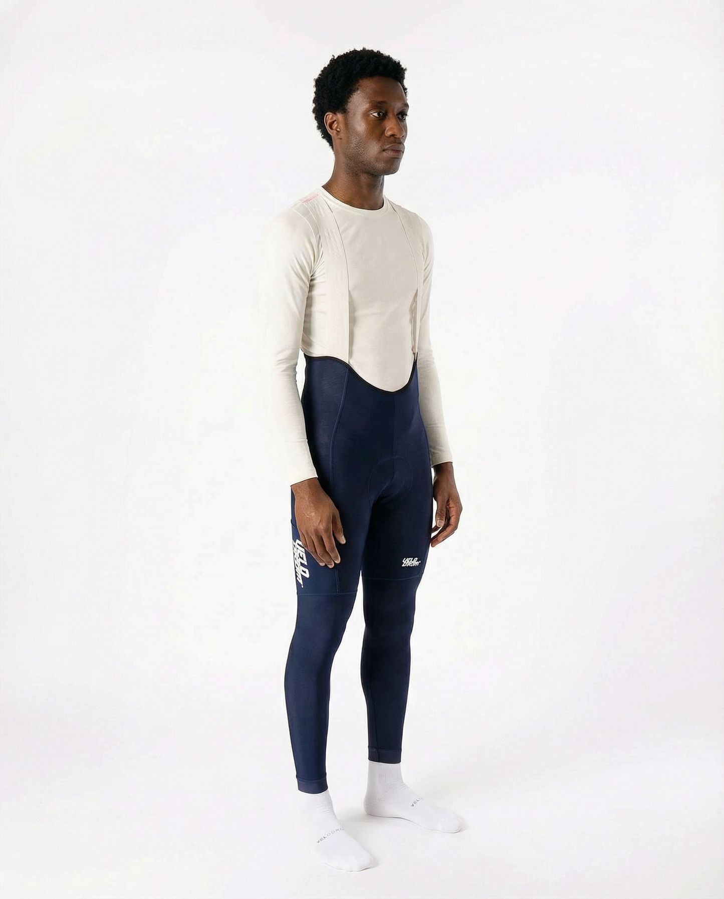 VELODROM RaceDay 3.0 Salopette lunga cargo termica - Navy/White