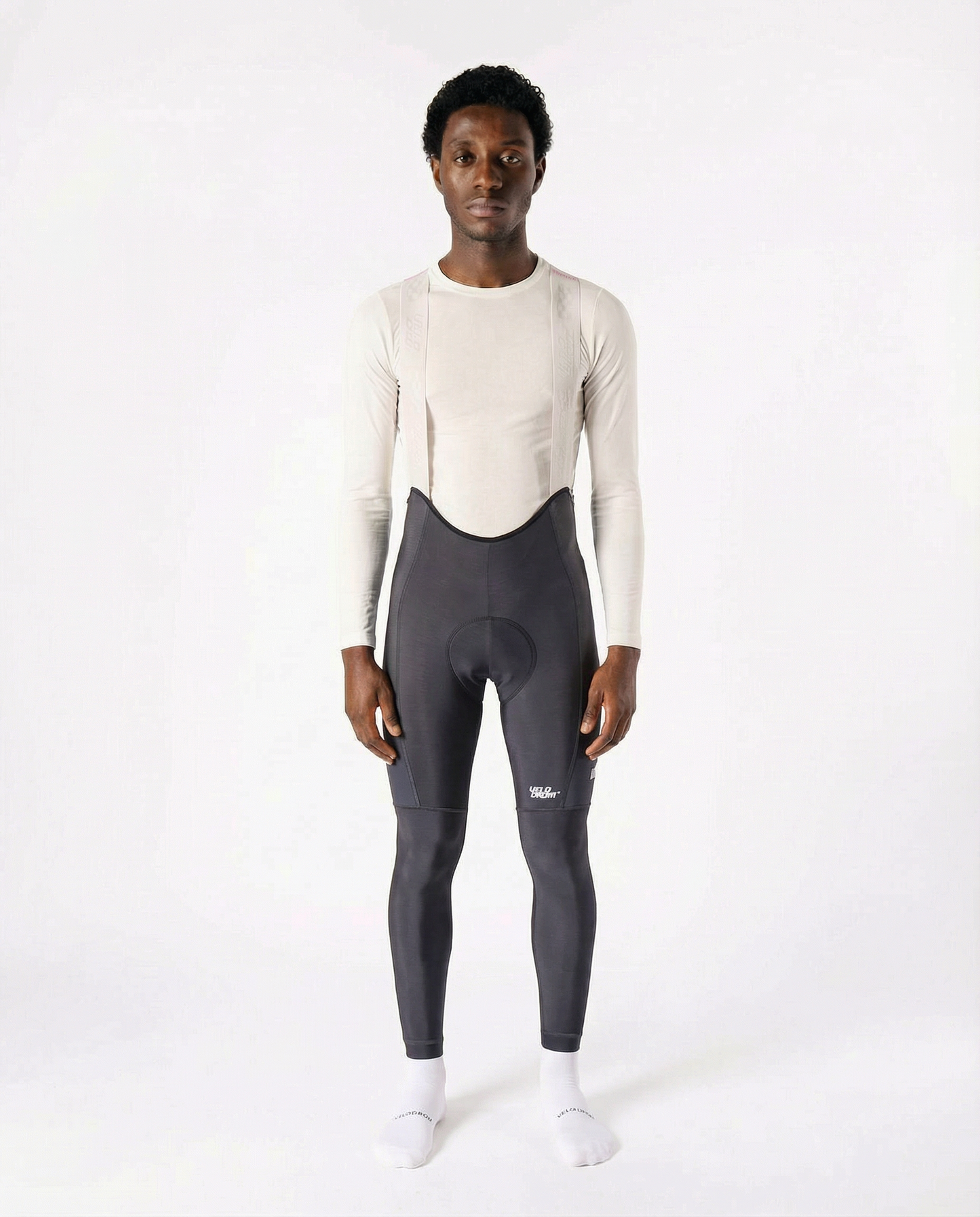 VELODROM RaceDay 3.0 Salopette lunga cargo termica - Grey/White