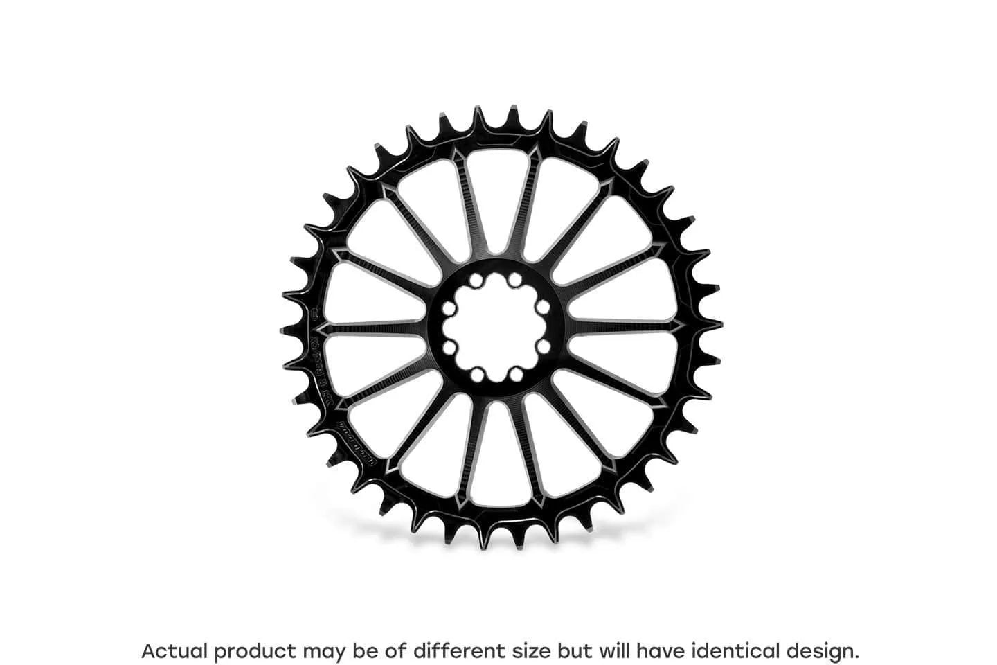GARBARUK ROUND Plat DIRECT MOUNT AXS ROAD/GRAVEL - Negre