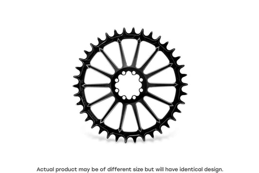 GARBARUK ROUND Plat DIRECT MOUNT AXS ROAD/GRAVEL - Negre