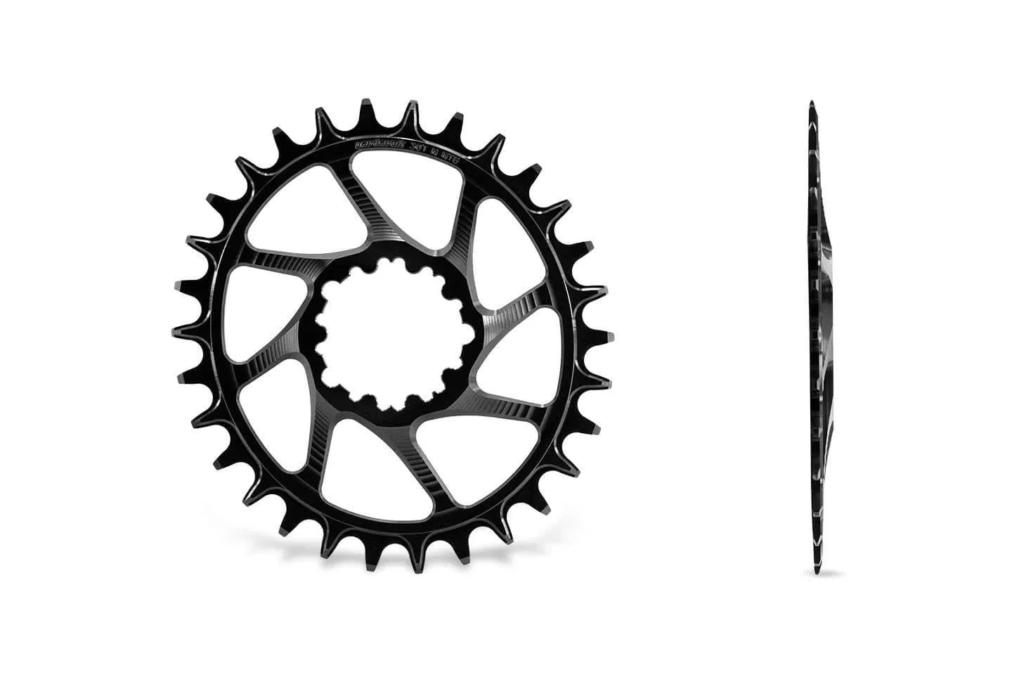 GARBARUK Oval Plateau DIRECT MOUNT SRAM GXP/DUB MTB (BOOST) - Noir