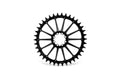 GARBARUK ROUND Plat DIRECT MOUNT AXS ROAD/GRAVEL - Negre