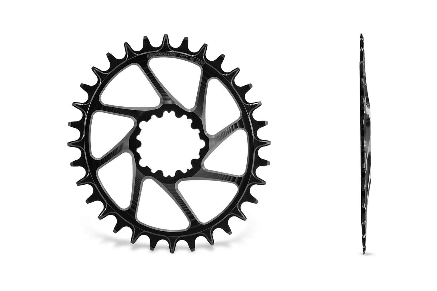 GARBARUK Oval Plateau DIRECT MOUNT SRAM GXP/DUB MTB (BOOST) - Noir