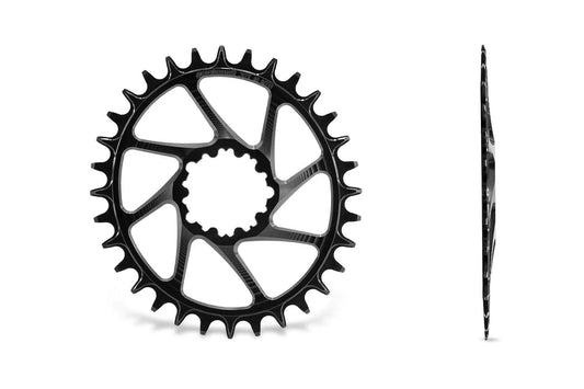 GARBARUK Oval Plat DIRECT MOUNT SRAM GXP/DUB MTB (BOOST) - Negre
