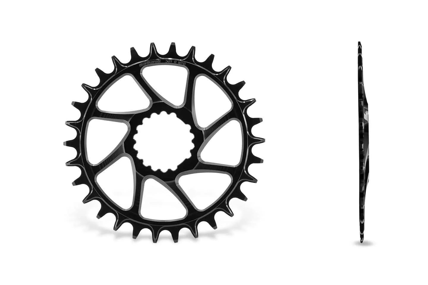 GARBARUK Round  Chainring DIRECT MOUNT CANNONDALE HOLLOWGRAM (AI-COMPATIBLE) - BLACK