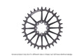 GARBARUK OVAL Tandwielen DM MTB Tandwielen FOR SRAM 8-BOLT - Zwart