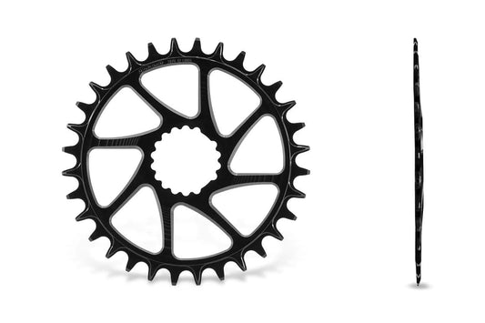 GARBARUK Round  Plat DIRECT MOUNT CANNONDALE HOLLOWGRAM (AI-COMPATIBLE) - Negre