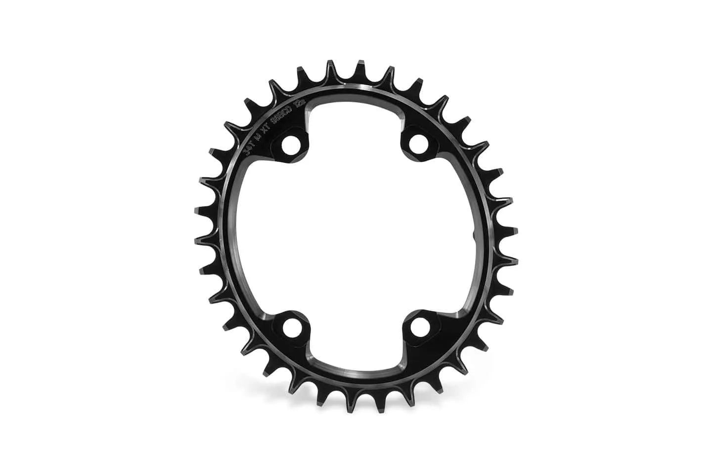 GARBARUK Oval Kettenblatt 96 BCD (SHIMANO M6000/M7000/M8000) - Schwarz