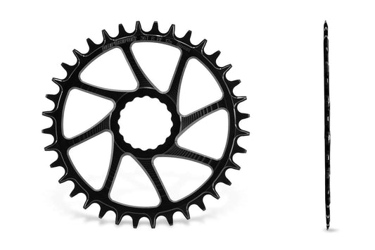 GARBARUK ROUND Plat DIRECT MOUNT RACE FACE CINCH (BOOST) - Negre