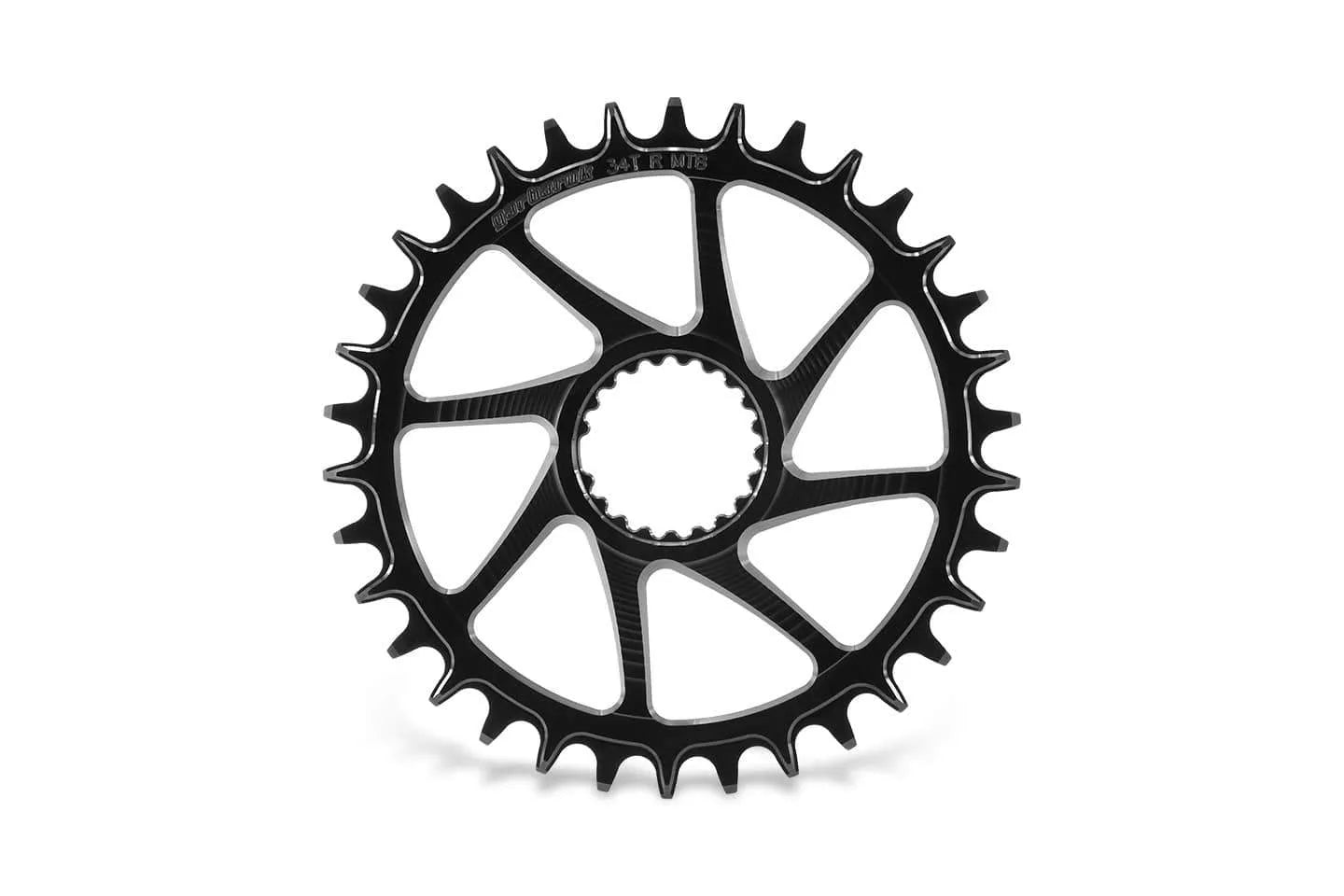 GARBARUK ROUND Platos DIRECT MOUNT SHIMANO M7100/M8100 - Negro
