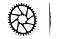 GARBARUK Oval Plateau DIRECT MOUNT SRAM GXP/DUB MTB (BOOST) - Noir