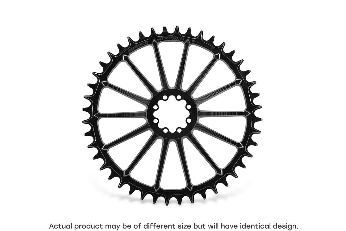 GARBARUK ROUND Plat DIRECT MOUNT AXS ROAD/GRAVEL - Negre