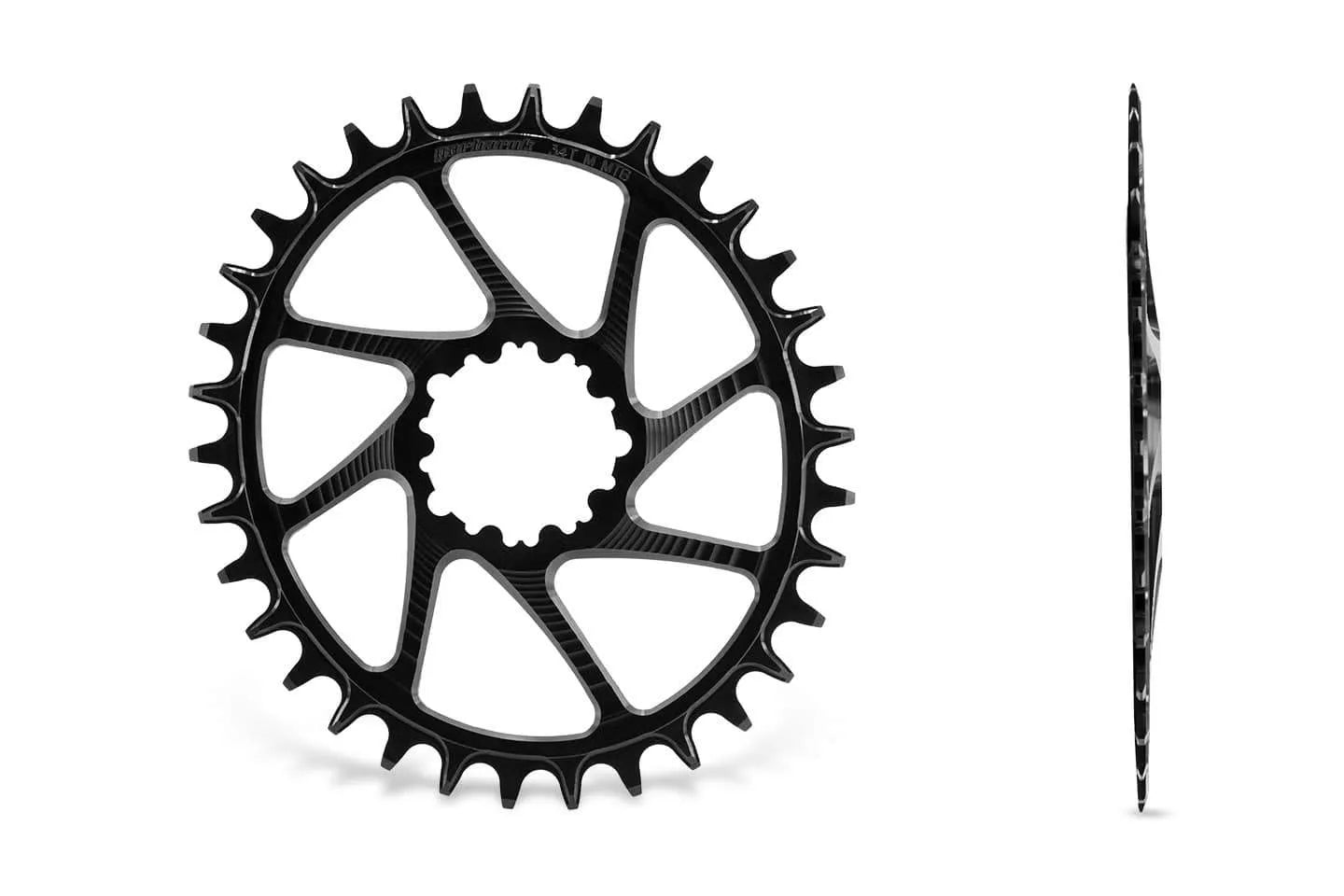 GARBARUK Oval Plateau DIRECT MOUNT SRAM GXP/DUB MTB (BOOST) - Noir