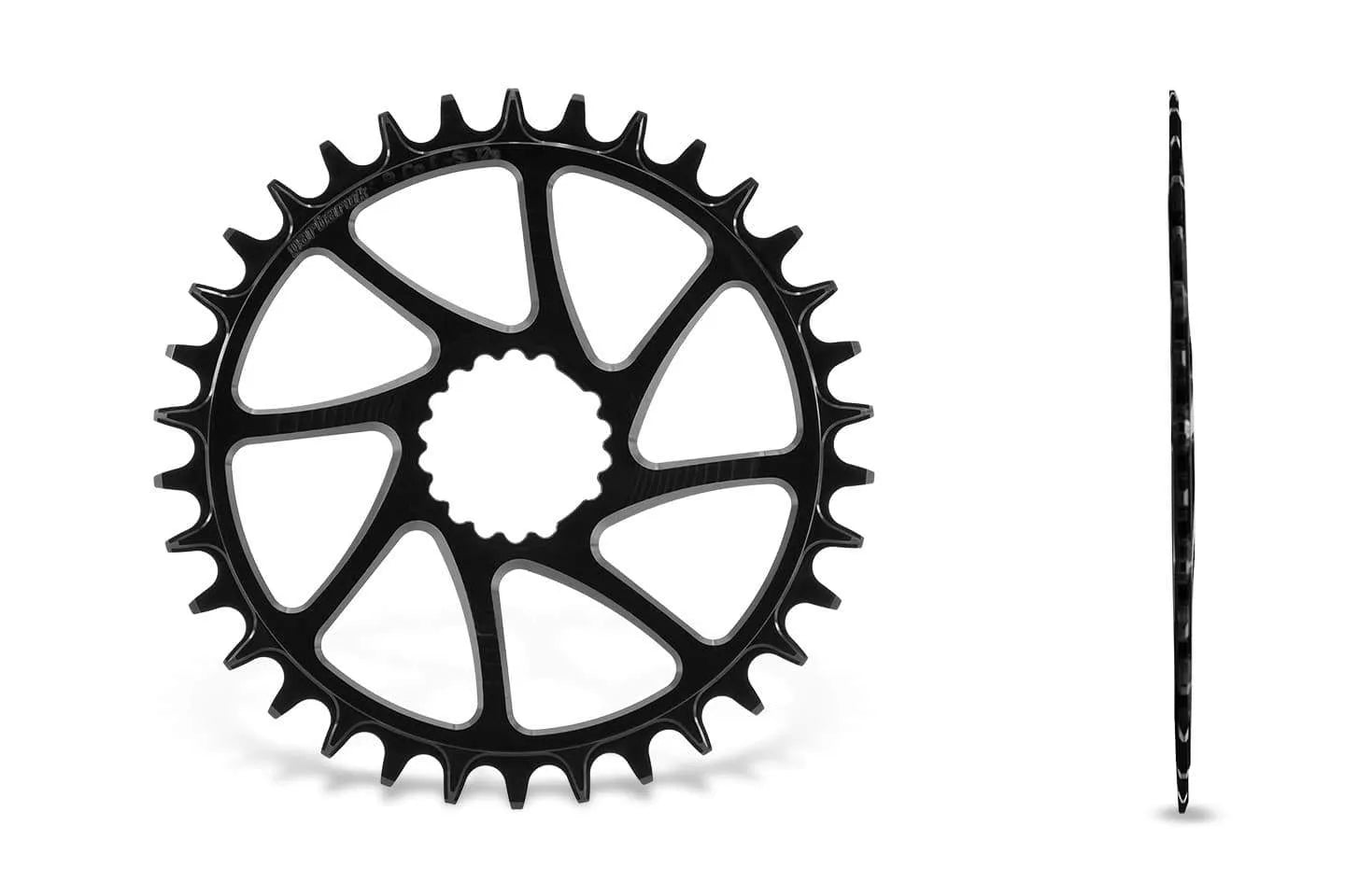 GARBARUK Round  Chainring DIRECT MOUNT CANNONDALE HOLLOWGRAM (AI-COMPATIBLE) - BLACK