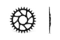 GARBARUK Round  Chainring DIRECT MOUNT CANNONDALE HOLLOWGRAM (AI-COMPATIBLE) - BLACK