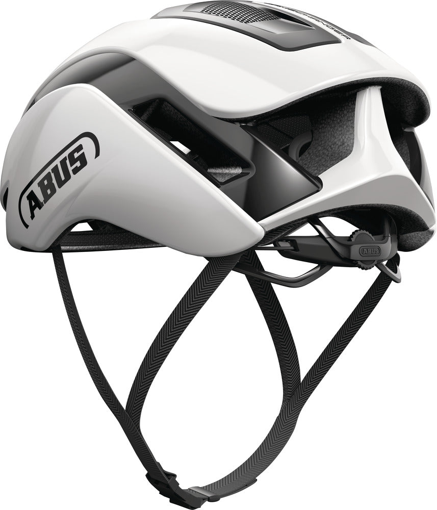 ABUS GAMECHANGER 2.0 ROUND FIT Casc - SHINY Blanc