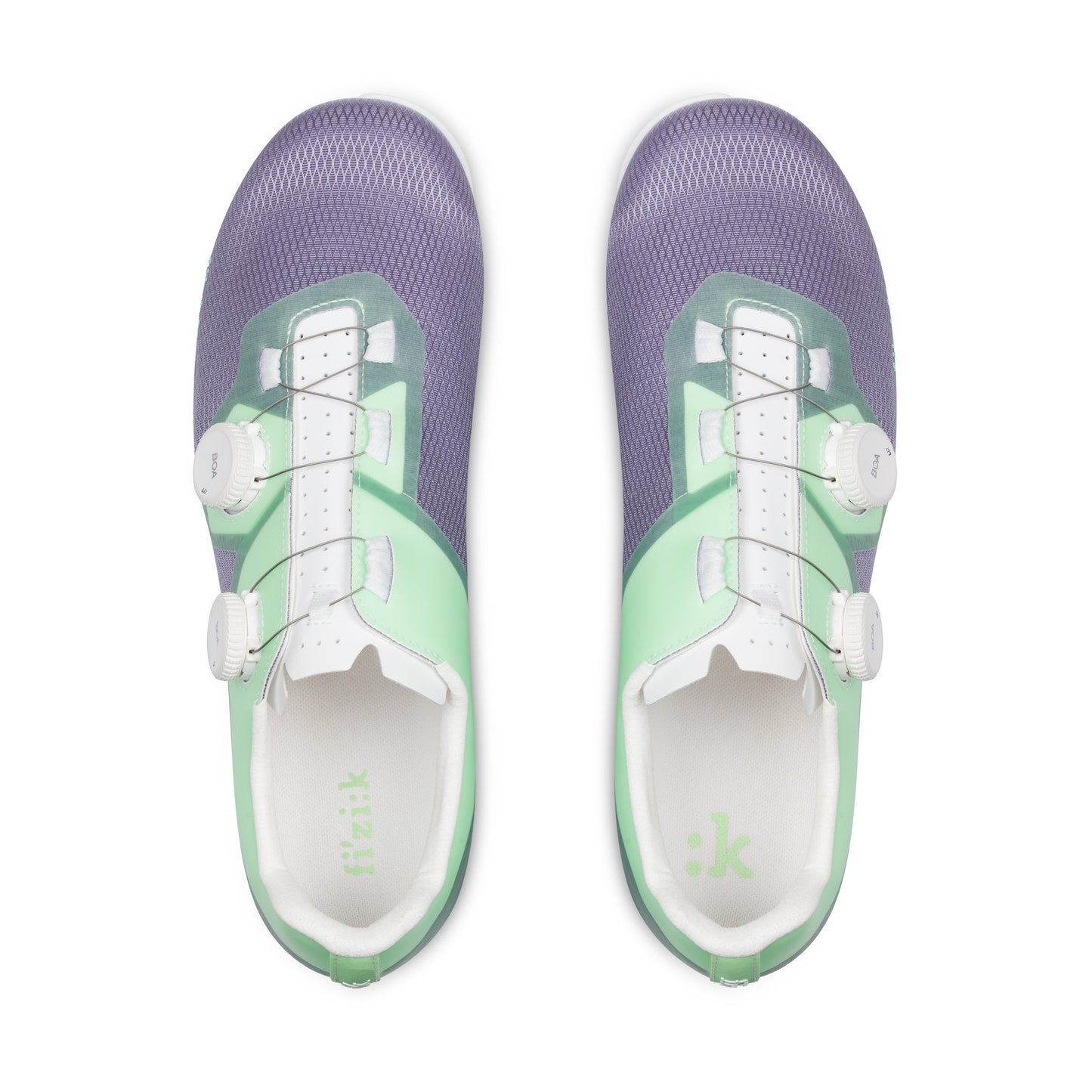 FIZIK LYRA Road Cycling Shoes - Lilac/Green