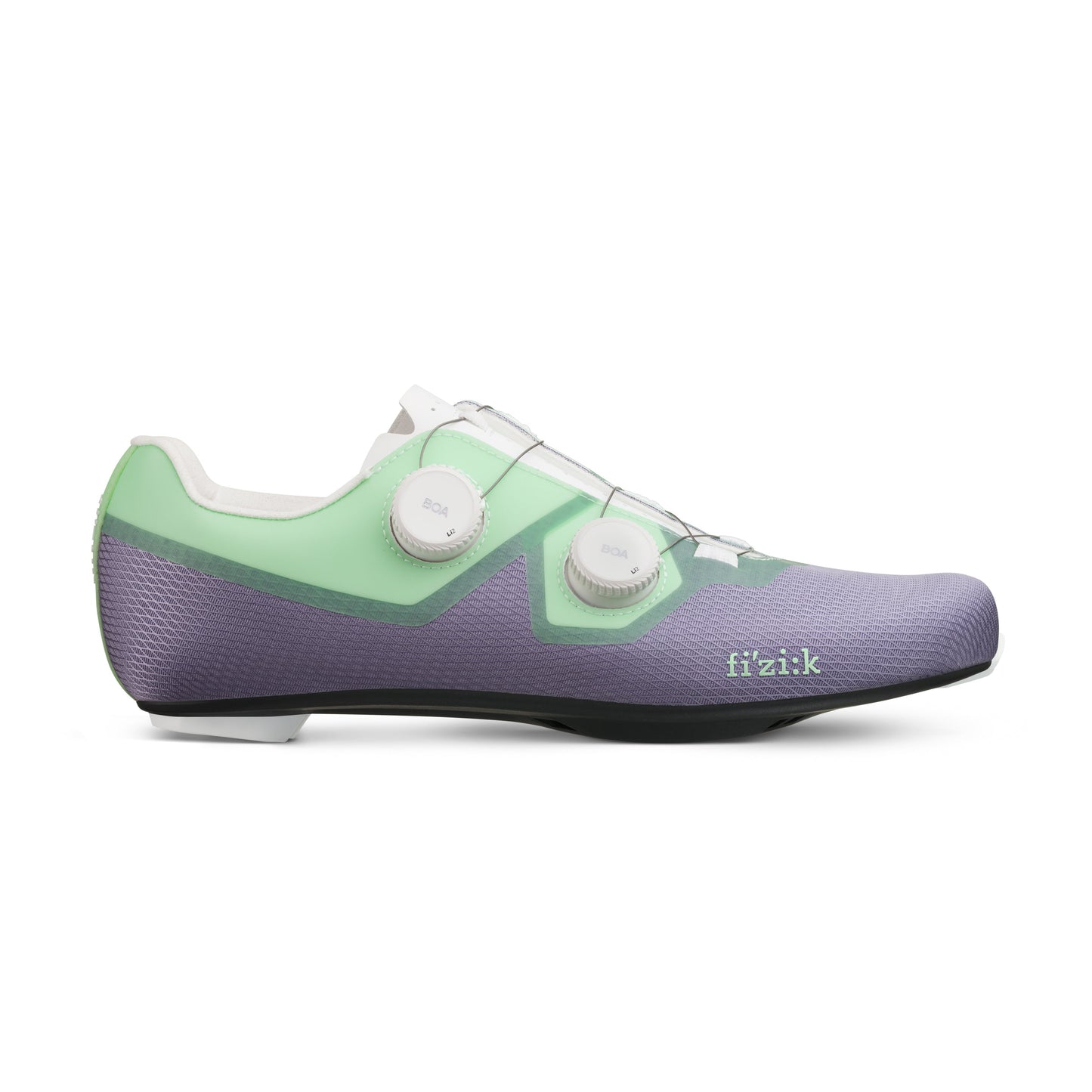 FIZIK LYRA Road Cycling Shoes - Lilac/Green