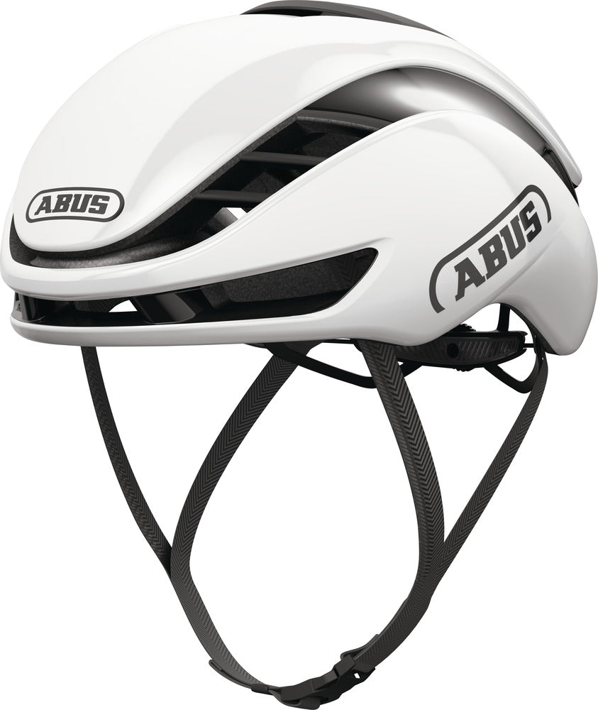 ABUS GAMECHANGER 2.0 ROUND FIT Casc - SHINY Blanc