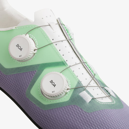 FIZIK LYRA Road Cycling Shoes - Lilac/Green